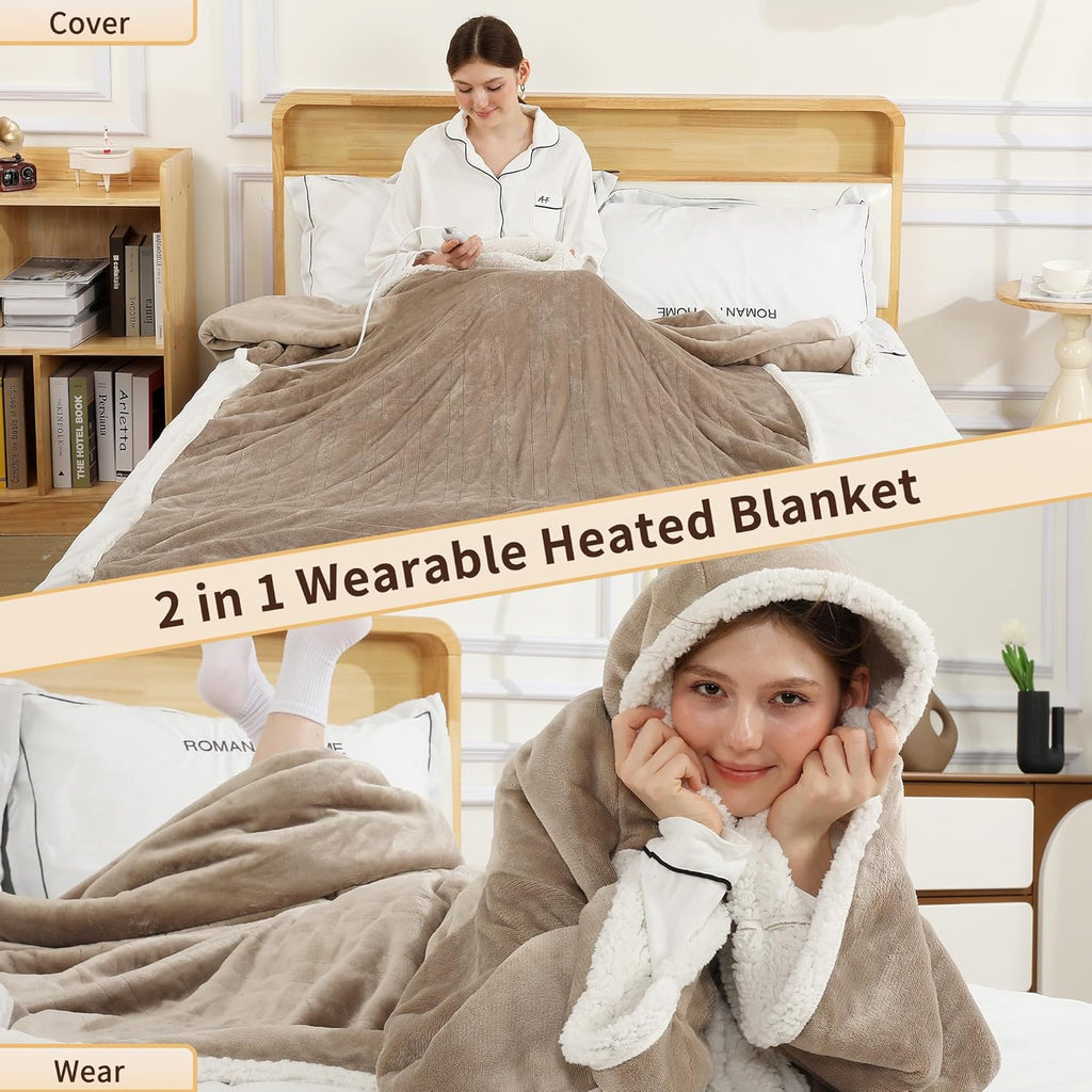 Wearable Electric Heated Blanket