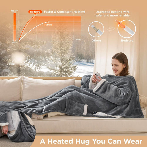 Wearable Electric Heated Blanket